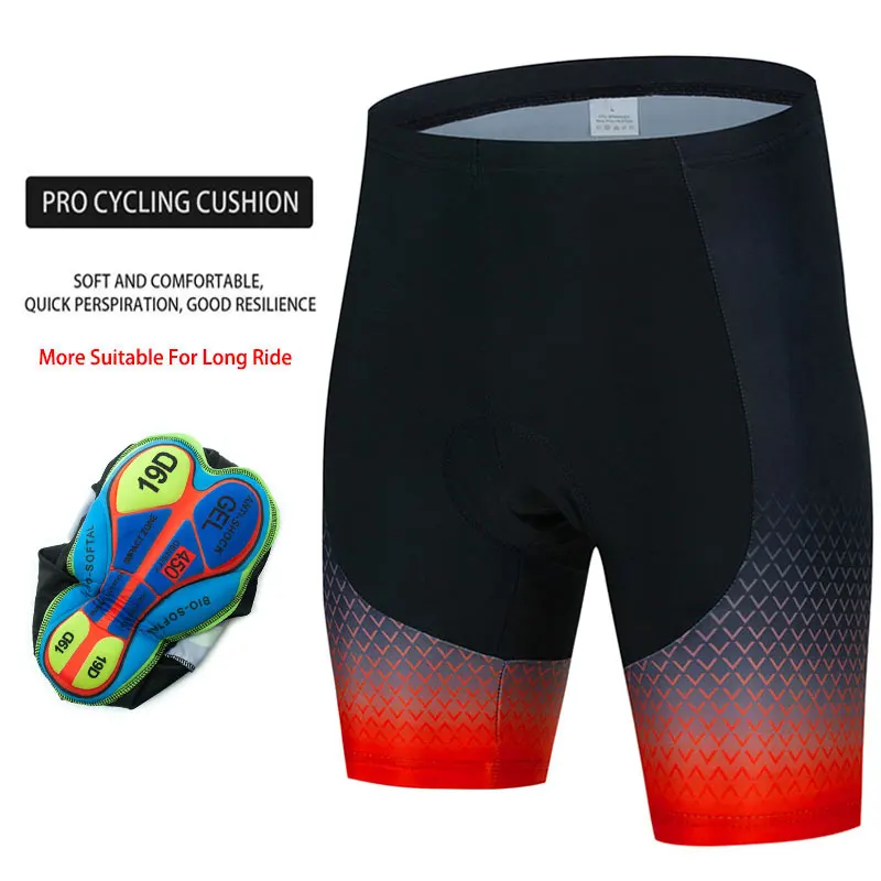 Cycling Shorts 19D Anti Slip Padded Gel Men Bike MTB Shorts Mountain Bicycle Classic Shockproof Short Pants