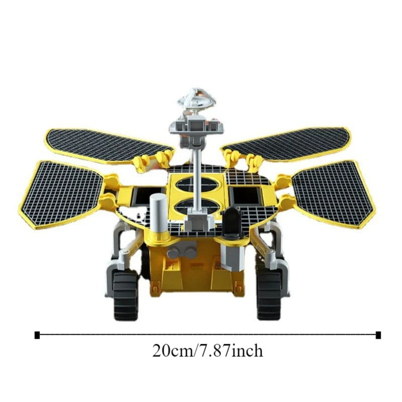 Plastic Space Mars Car Model Solar Energy Action Figures Zhu Rong Car Model Toys Assembling Ornament Die-cast Model Decoration