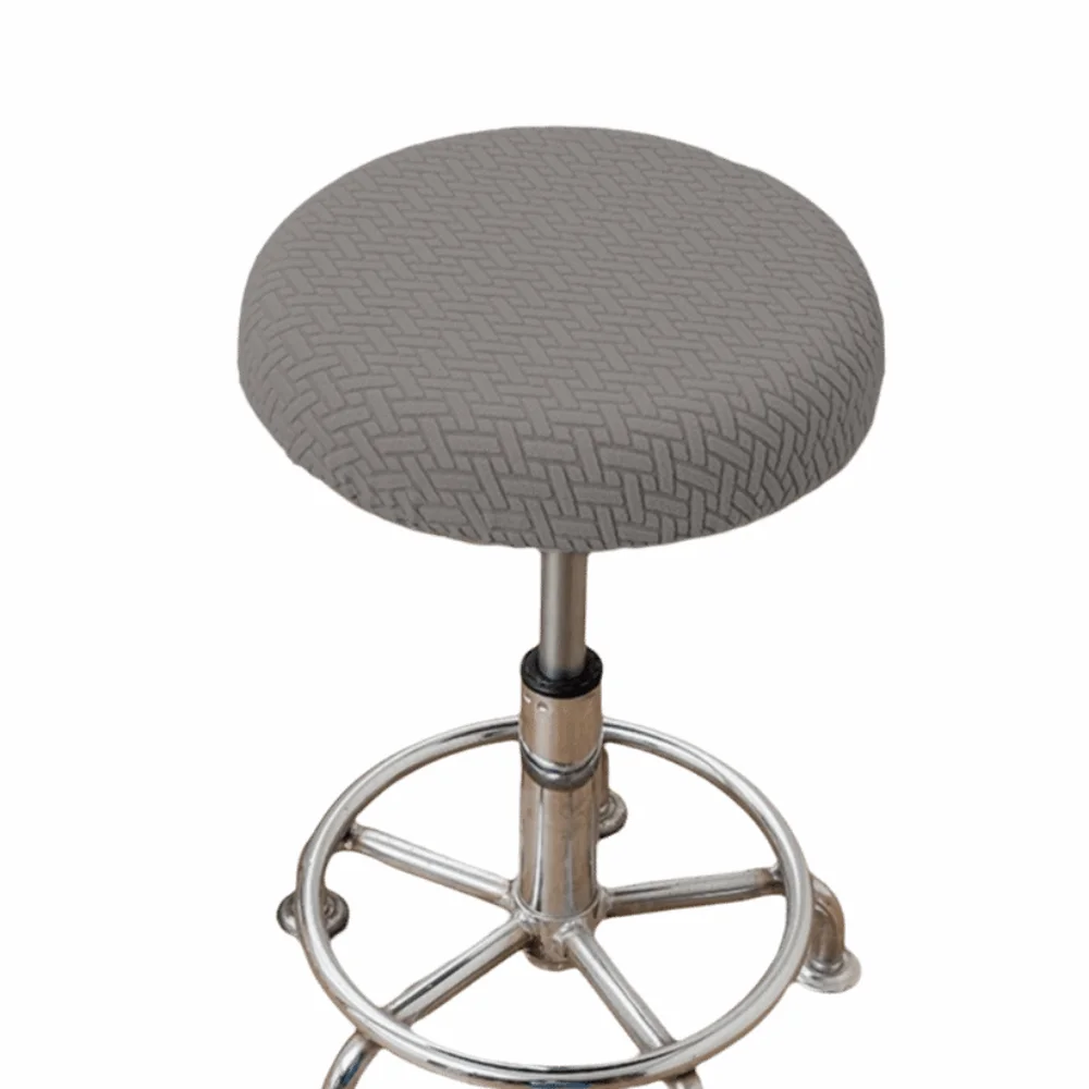 Stretchable Soft Round Stool Slipcover - Solid Color, Thickened & Washable