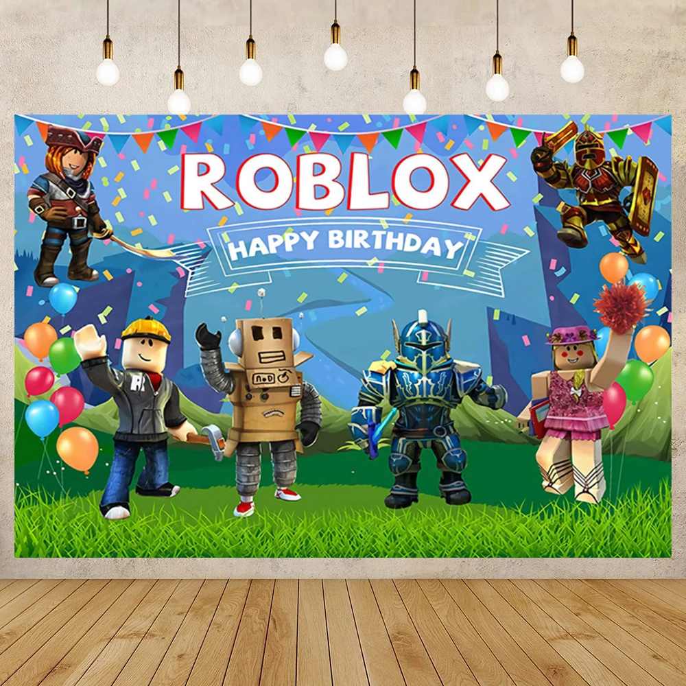 Roblox Jogo Balão De Alumínio Desenhos Animados Robô Menina Menino  Decoração Da Festa De Aniversário Do Chuveiro De Bebê Crianças Brinquedo  Globos De Ar Suprimentos