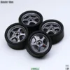 SpeedCG 1/64 ABS Wheels Modified Parts with Rubber Tire Type F Modified 11mm For Model Car Racing Vehicle Toy Hotwheels Tomica 3