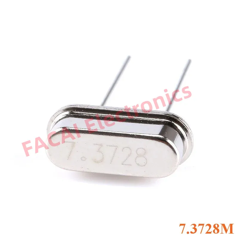 7.3728MHz 7.3728 MHz 7.3728M Passive Quartz Resonator Crystal Oscillator HC-49S Through Holes DIY Kit 10pcs/lot New Crystal Oscillator Quartz Resonator