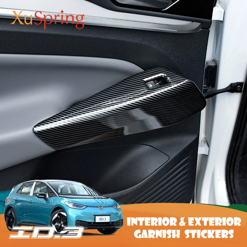 

Car ABS Window Switch Cover For VW ID.3 ID3 2021 2022 2023 Adjustment Knob Panel Trim Stickers Strips Garnish Styling