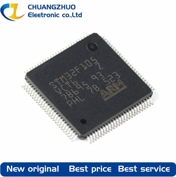 

1Pcs New original STM32F105VCT6 256KB 2V~3.6V ARM Cortex-M3 64KB 72MHz FLASH 80 LQFP-100(14x14) Microcontroller Units