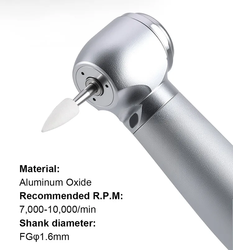 12 teile/paket AZDENT Dental Flamme Kegel Runde Weiß Stein Polierer FG Bohrer für Polieren Zahnklinik Metall Harz Porzellan – Detail 4