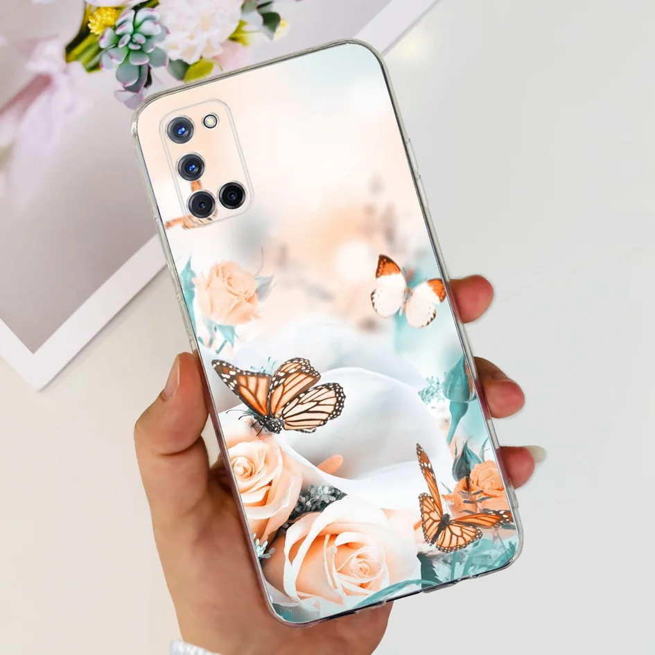 Floral Transparent Silicone Soft TPU Phone Case - Fashionable Design