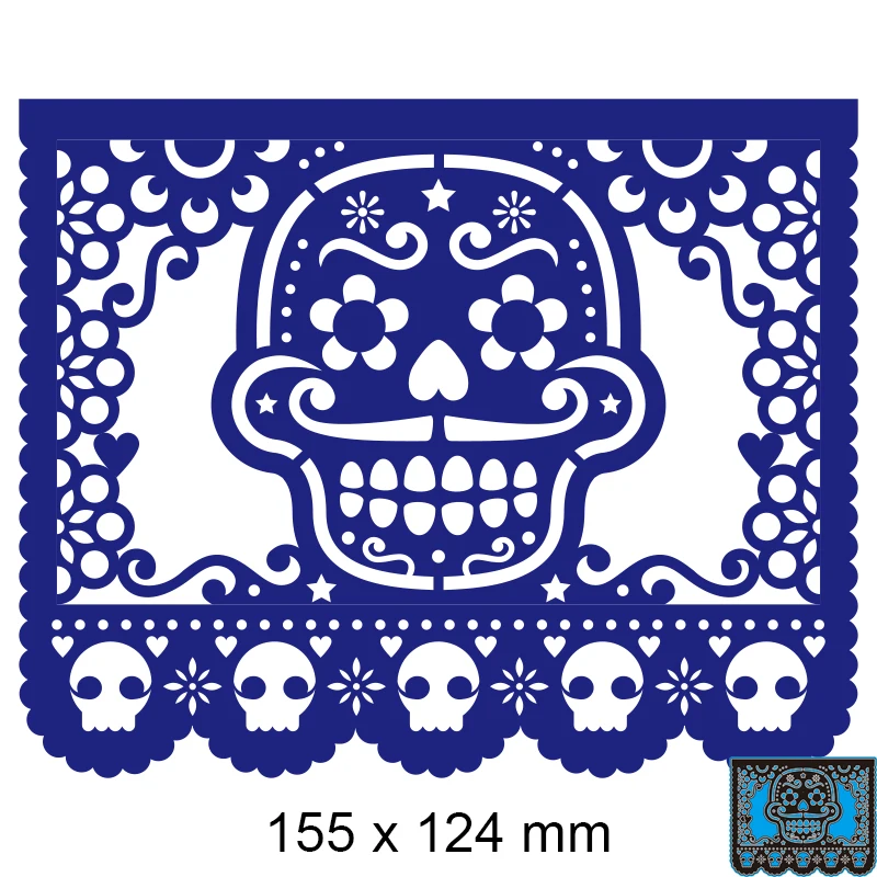 

Cutting Dies skulls Metal and Stamps Stencil for DIY Scrapbooking Photo Album Embossing Paper Card 79*123mm