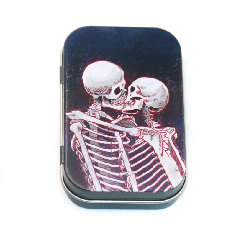 Multi-Function Metal Tin Organizer for Tobacco, Jewelry, Candy, and Keys