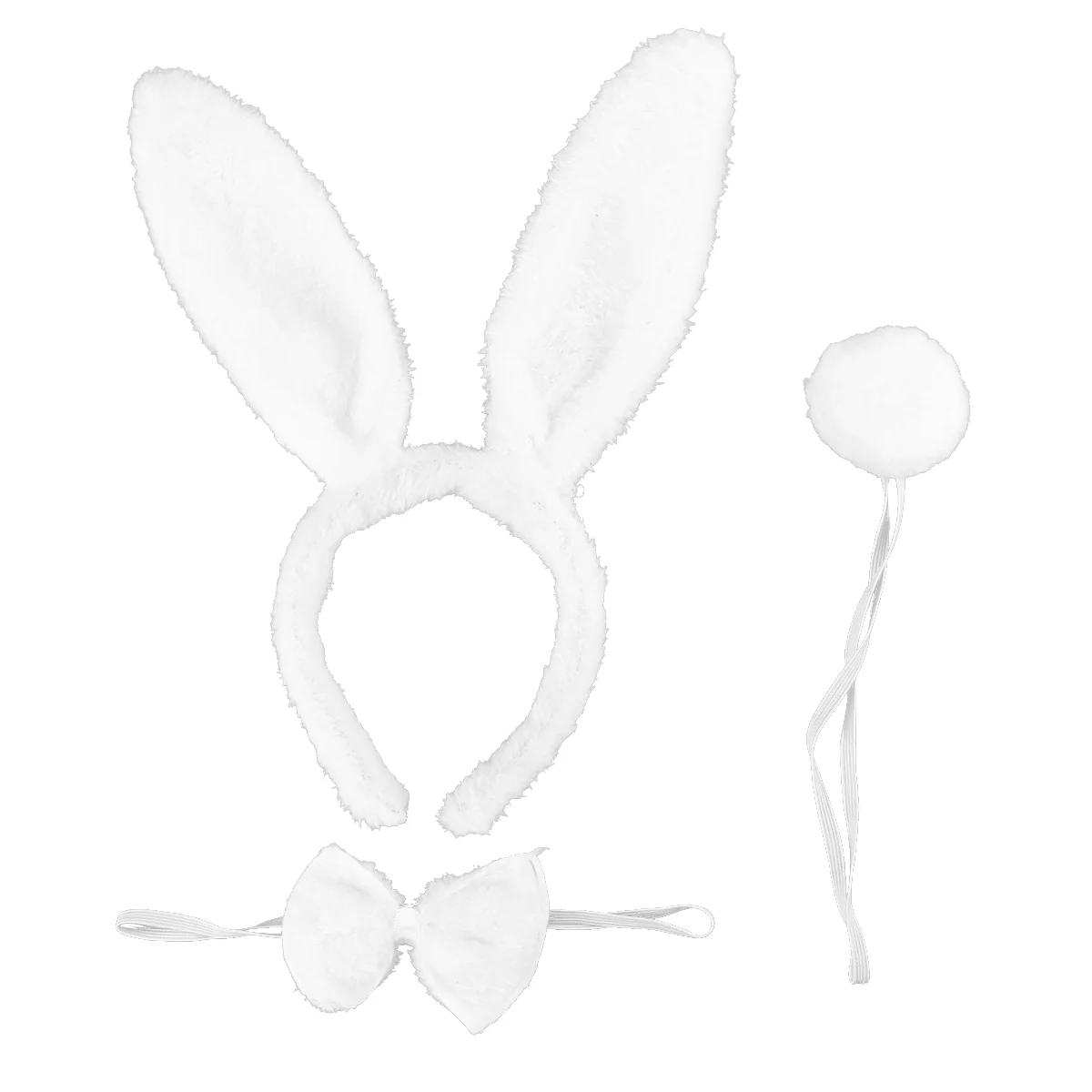 Kids Adult Rabbit Bunny Ears Headband Bow Ties Tail Set Party Cosplay Costume 1 Set Bunny Cosplay Set