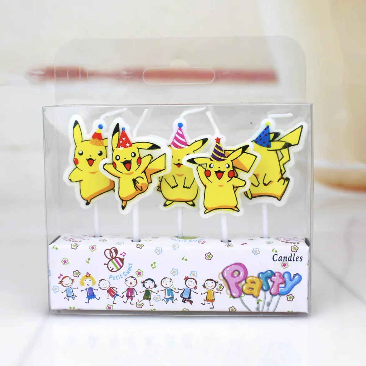 5 Pz/Pokemon Pikachu Anime Candle Kawaii Pikachu Cartoon Compleanno Candela Torta Decorazione Accessori Per Feste Con Scatola Regali Giocattolo