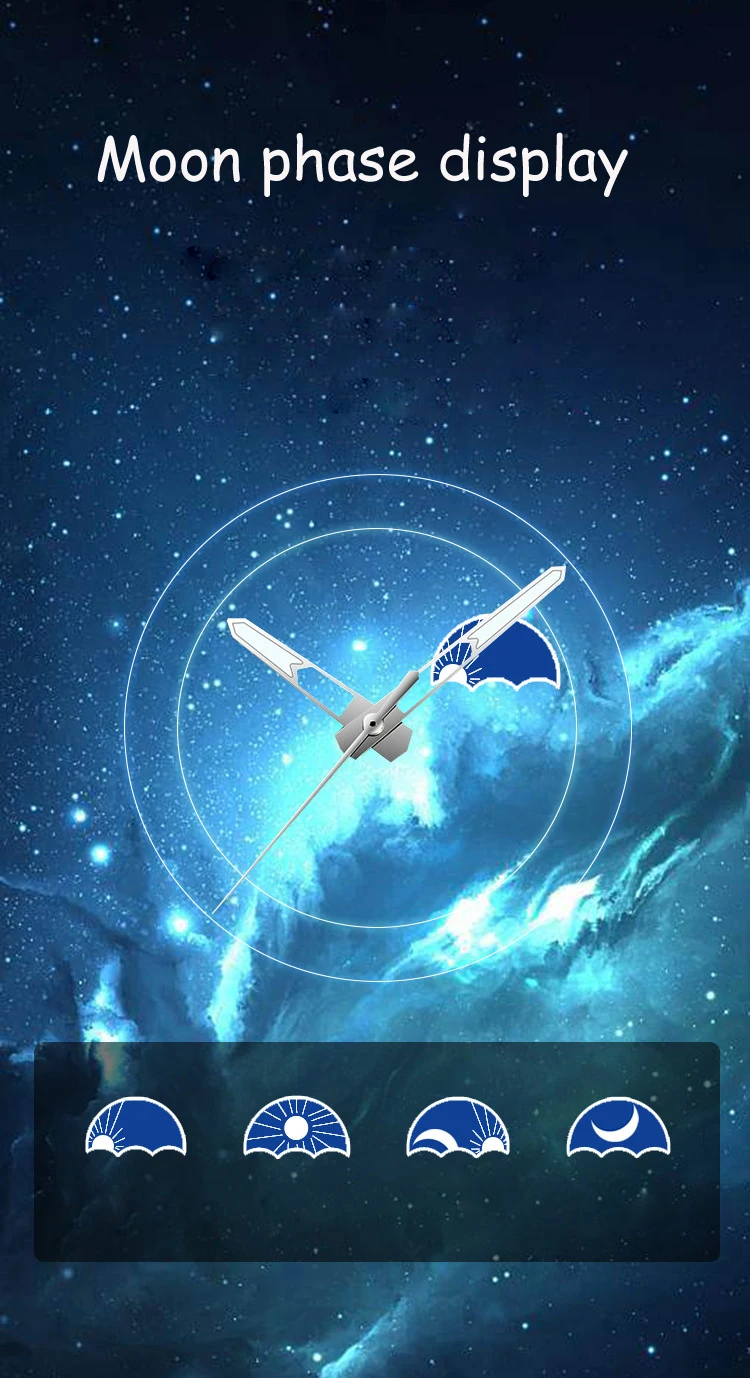 AILANG Fashion Blue Starry Sky Mechanische Uhr für Herren, luxuriöses Lederarmband, wasserdicht, leuchtend, automatische Tourbillon-Uhren_voghion.com