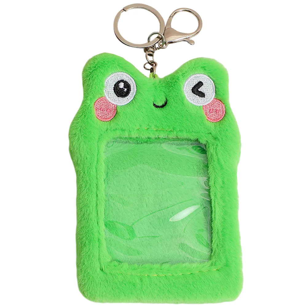 

Plush Photocard Holder Keychain Animal Shape Card Case Credit Id Bank Card Covers Bus Card Protector