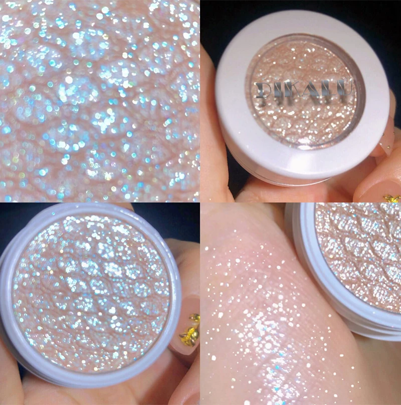 

HEALLOR монохромные тени для век Focallure блестки очищают и осветляют Перламутровые тени легкие в нанесении Блестки для век