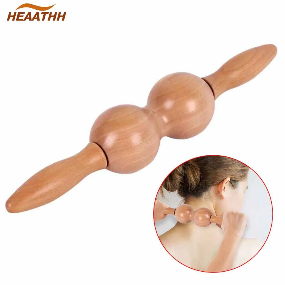 Manual Wooden Fascia Massage Roller Trigger Points for Release Cellulite Sore Muscle Wood Therapy Lymphatic Drainage Tools 8pcs set dowel drill centre points pin wood 6mm 8mm 10mm 13mm dowel tenon center set woodworking tools tenon center set