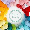 Susan's Family 86 Colors Cotton Yarn 50g/120m/roll 4-ply Combed Cotton&Acrylic Fibre Hand-knitted Yarns for Knitting and Crochet 1