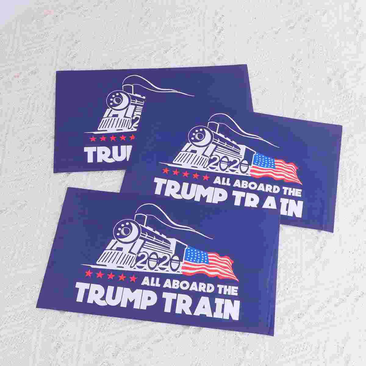 

20pcs 2020 Trump Train Sticker Creative United States Presidential Election Car Label Train Design Automobile Decal Automobile