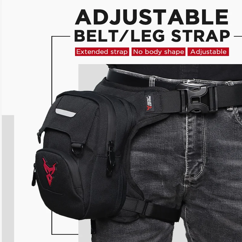 Bolsa De Pierna Táctica Para Montar En Motocicleta Para Hombre Ri Onera De Cuero Pu
