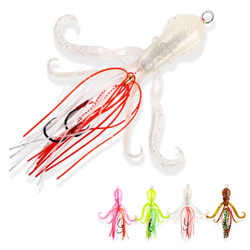Saltwater Fishing Squid Lure Trolling Baits 11cm 12.5g Offshore Teaser