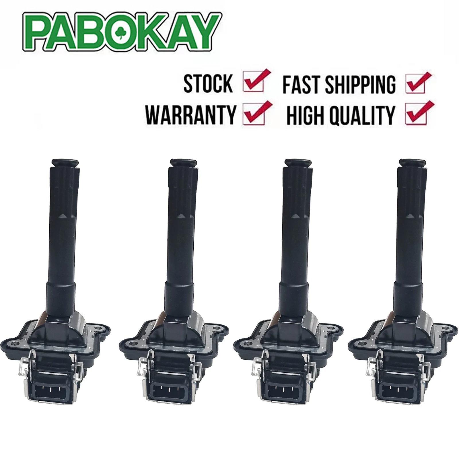 4 pieces x Ignition Coil For Audi A6 S4 Allroad Quattro 058905105 4A0905351A 058905101 058905105A 0986221011 7805-6558 5C1035