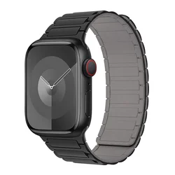 Magnetic Silicone Strap for Smartwatch - Premium Adjustable Bracelet Band (BH)