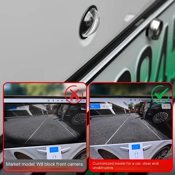 4 pezzi di coperture protettive per telecamere per auto, resistenti alla pioggia/al polvere, antigraffio, con elevata trasparenza e visione a 360° °   Visualizza la copertura trasparente HD
