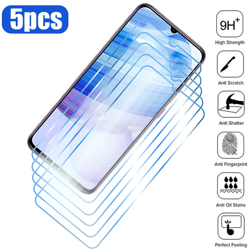 5 шт. закаленное стекло для Redmi Note 12 11 Pro Plus 5G 10 9 8 7 10S 9S 11S Защита экрана для Redmi 10 9 9C NFC 9A 10C A1 стекло
