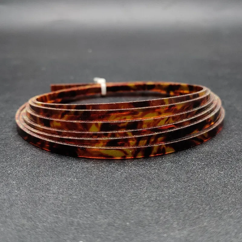 1pc Colorful Celluloid 2/4/5/6mm Width Guitar Binding Purfling 5 Feet Length Red Tortoise Shell