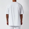 High-quality Men's T-Shirt 100% Cotton T Shirt Men Women Solid Color Basic Casual Clothing Big Size Short Sleeve Black White Top 2