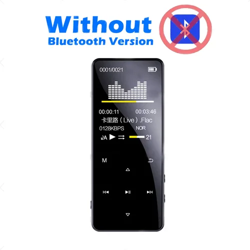 2023 휴대용 오디오 워크맨 MP3 플레이어, 블루투스 5.0 MP4 플레이어, HiFi 무손실 음악 플레이어, FM, 전자책, 레코더, MP3 7