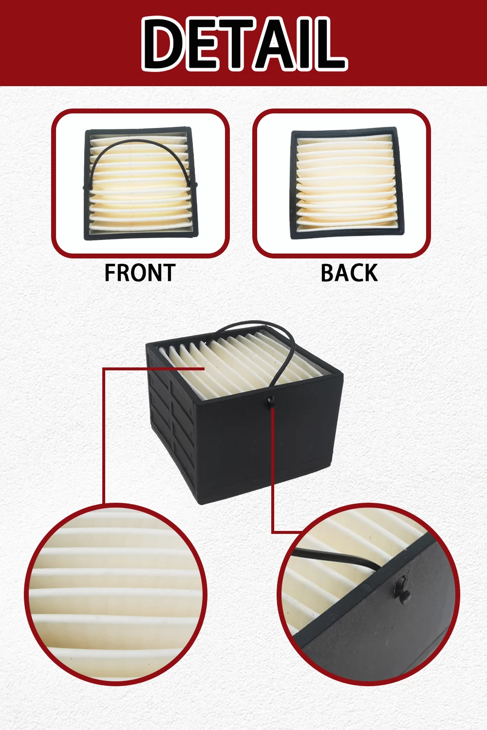 Filtro diesel 00530 50-50 da substituição do