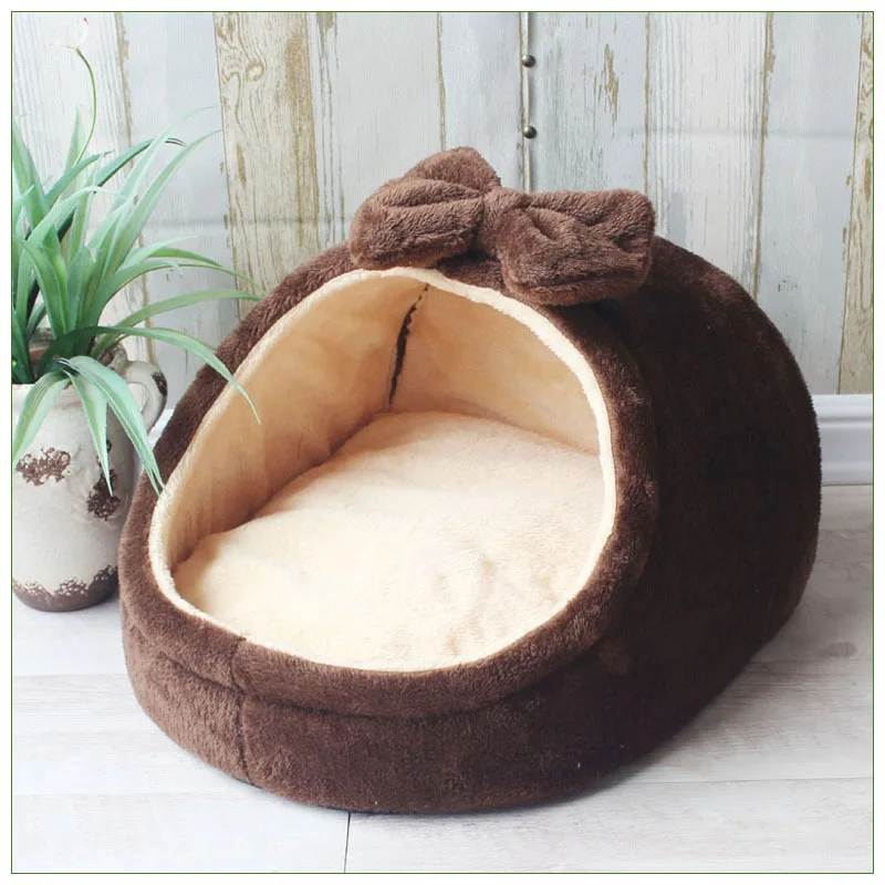 Pet bed dog house pet dog cushion Pet Dog House Warm Dog Bed Kennel Soft Puppy Cushion Cat Nest Dogs Basket For Small Medium Dogs