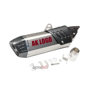 Slip On For For RSV4 R1 MT10 MT09 r3 r6 ninja400 z250 TmaxUniversal 51mm Escape Moto Exhaust Motorcycle Muffler Motocross Pipe