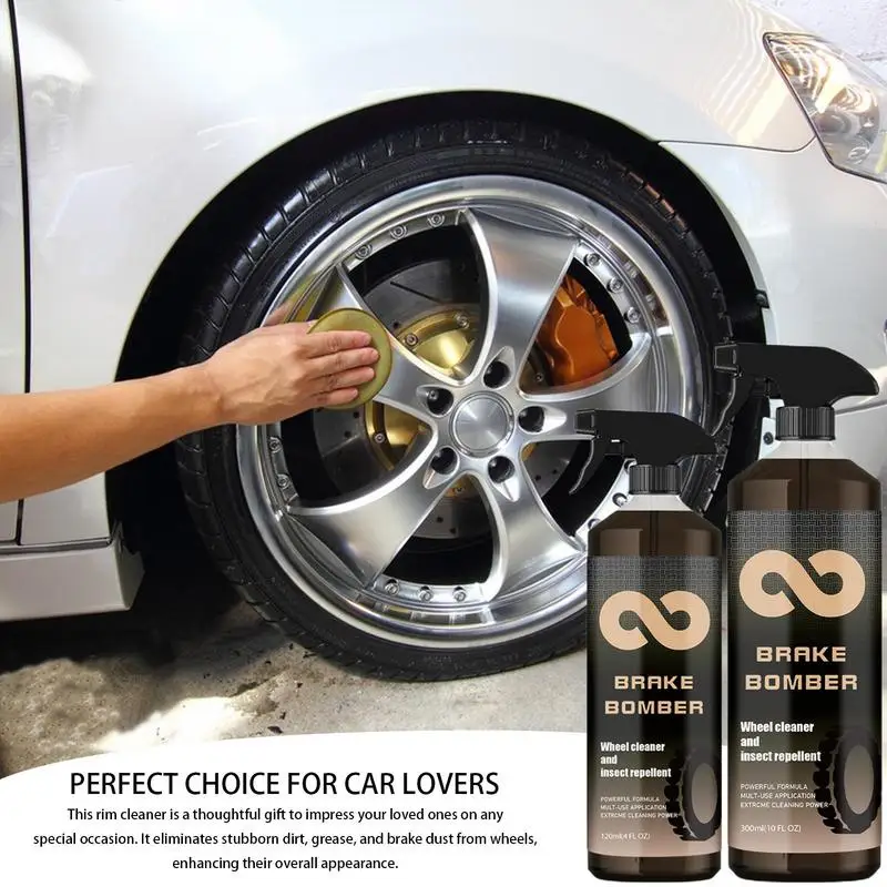 

Rim Cleaner Car Detailing Rim And Tire Cleaner Heavy Duty Safe And Professional Brake Wheel Cleaner Spray Powerful For Chrome