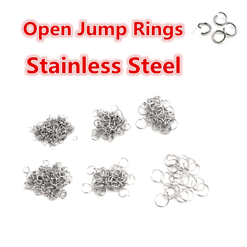 오픈 점프 반지 200 pcs/lot 3 4 5 6 7 8 10 mm 오픈 JumpRings DIY 쥬얼리 만들기 목걸이 팔찌 발견 커넥터 용품