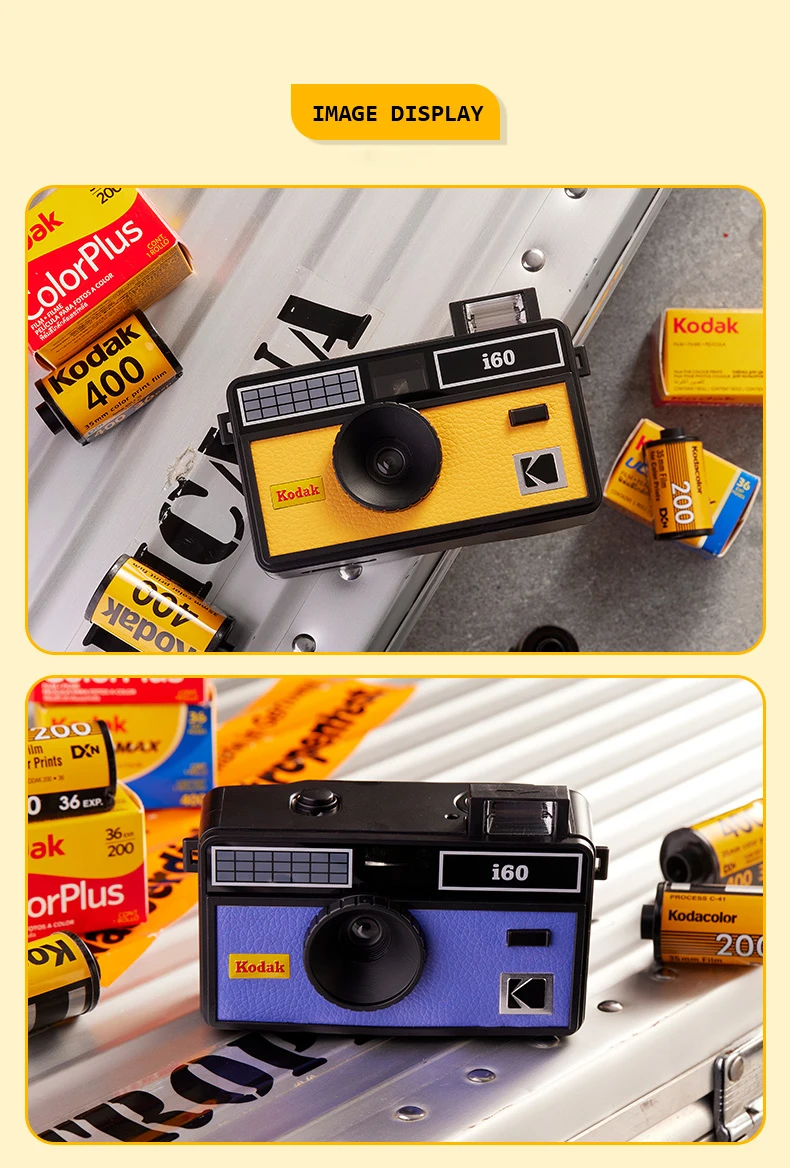 Kodak i60-レトロなカメラ135,使い捨てフィルム,新しい