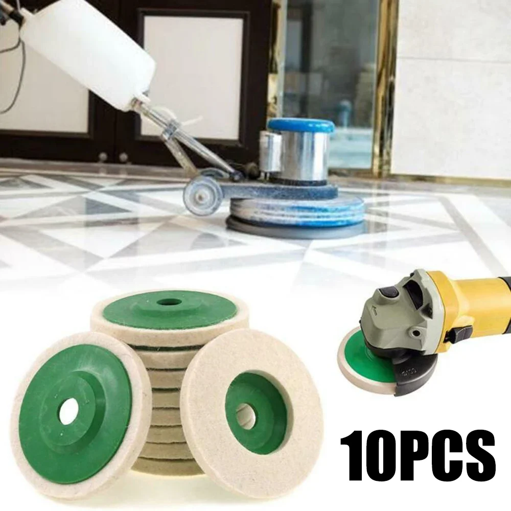 Diameter 100 Fine White Wool Polishing Wheel
