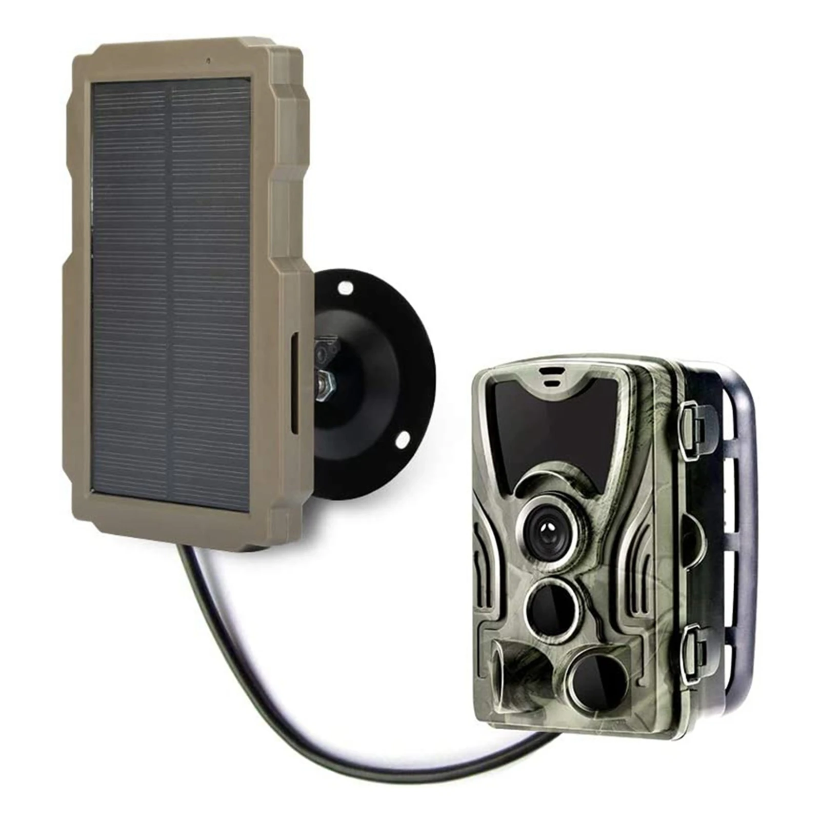 Hunting Camera Solar Panel 3000mAh Trail Camera Solar Charging Battery Panel with Rotating Mounting Bracket Outdoor