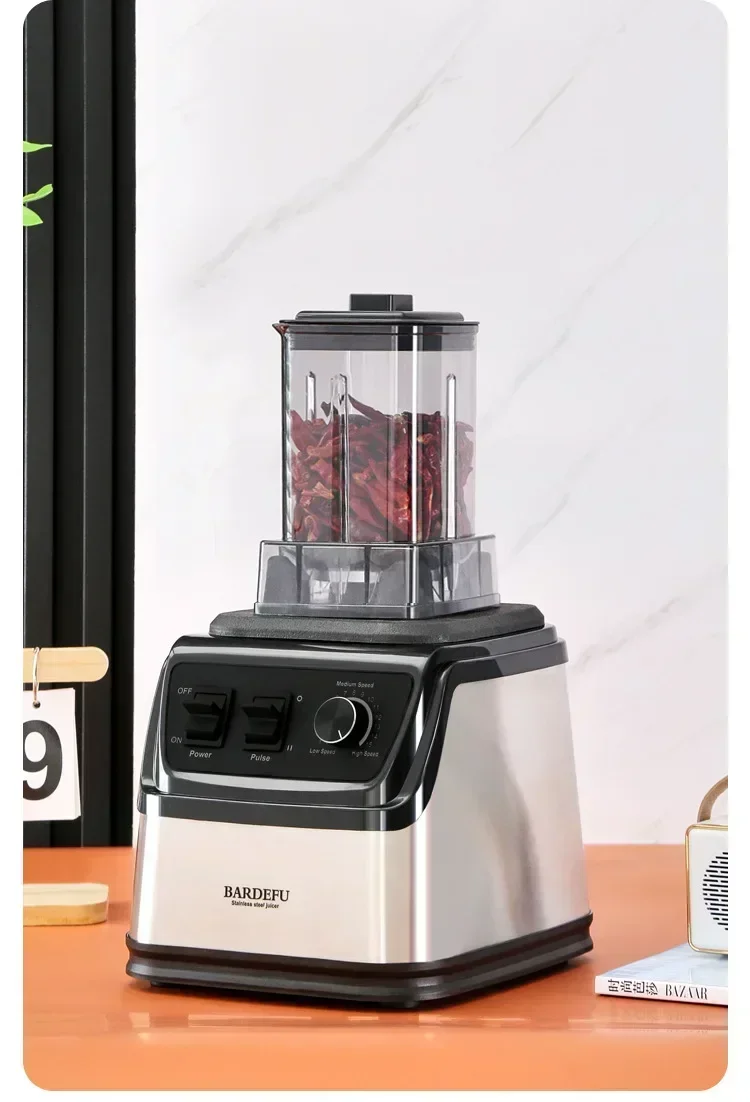 3L 3in1 Blender Stainless Steel Large Capacity Metal Juicer Food Processor Meat Grinder 6