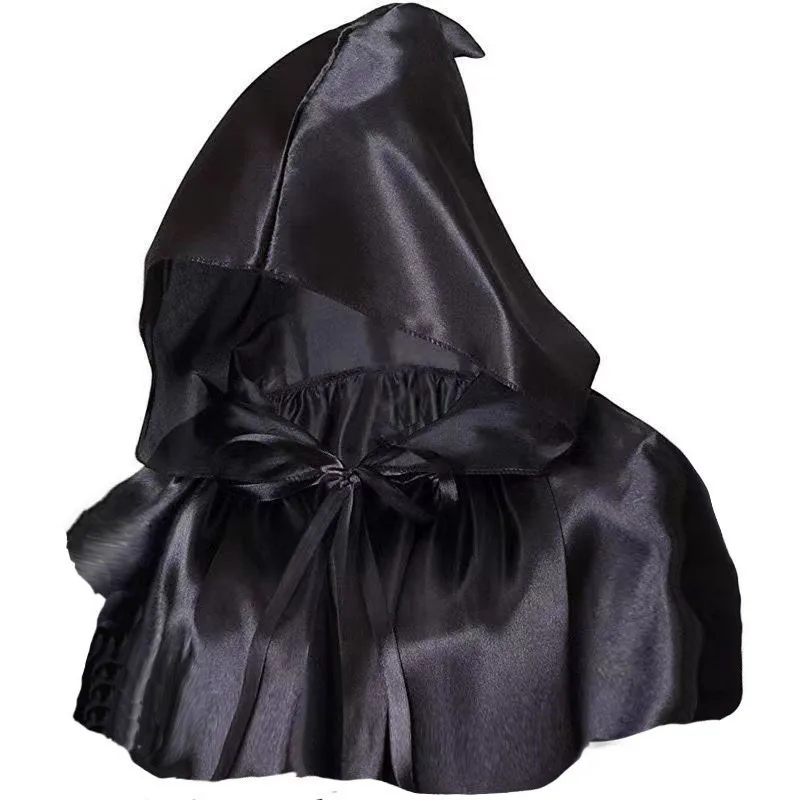 Halloween  Adult Solid Costume Death Cloak Medieval Hooded Costume Cloak Movie Cosplay Clothing Party Clothes