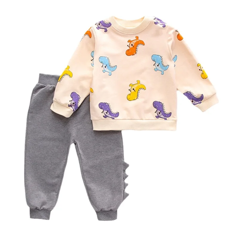 

New Spring Autumn Baby Girl Clothes Children Boys Cartoon T-Shirt Pants 2Pcs/Sets Toddler Casual Costume Infant Kids Tracksuits