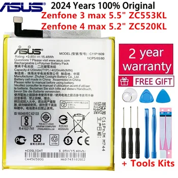 Original New ASUS C11P1609 4120mAh Battery For ASUS Zenfone 3 max 5.5" ZC553KL X00DDA Zenfone 4 max 5.2" ZC520KL X00HD Batteries