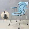 Stainless Steel Folding Toilet Chair  Robust Mobile Lavatory for Senior and Maternity Care, SimpleMaintenance Commode 2