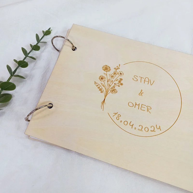 Wedding Ceremony Decor Wood Guest Book Alternative Bridal Shower Guest Book Sign Wedding Table Decor Bridal Keepsak