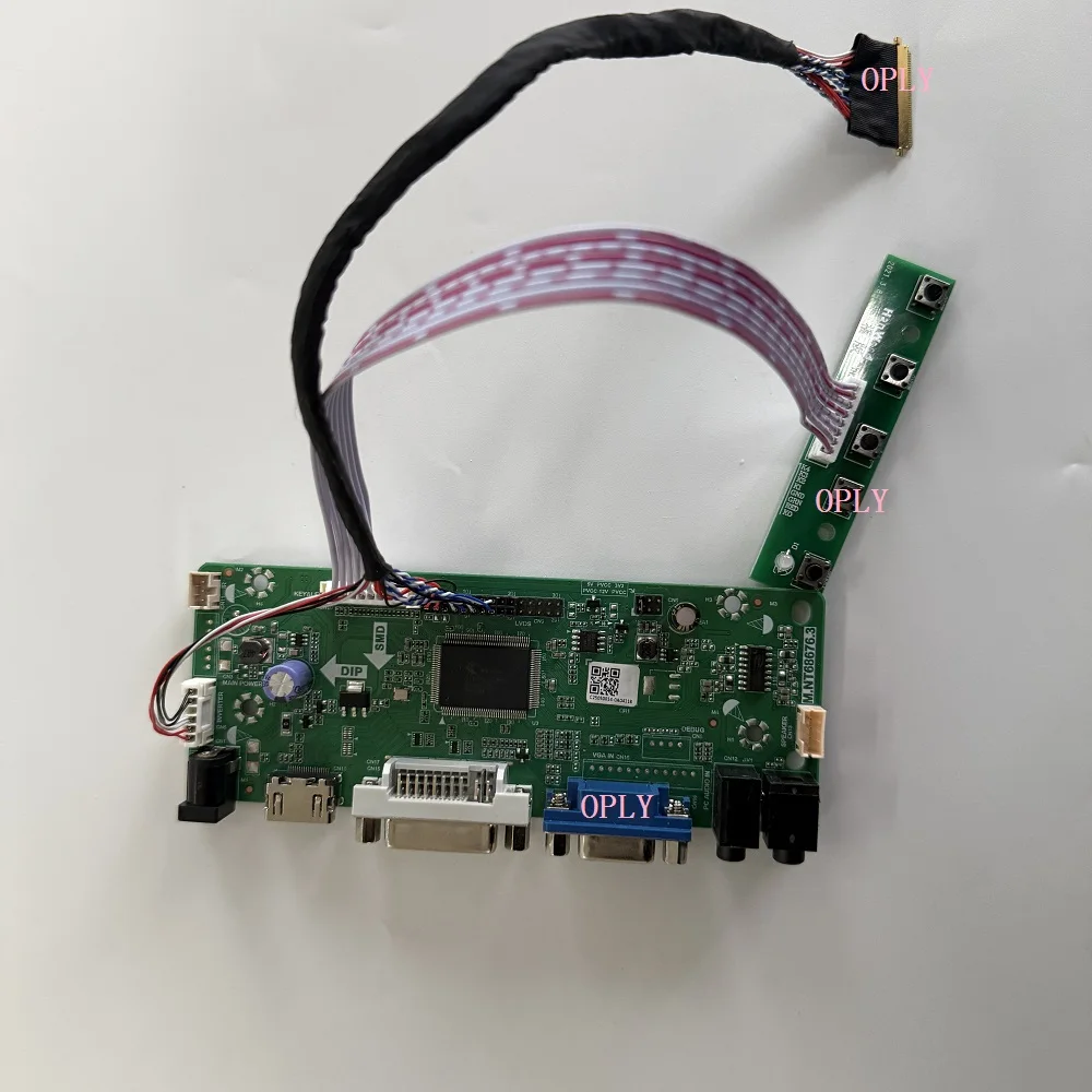 Produktbild von M.NT68676 Monitor Controller Board Kit – Für N156B6-L0B Rev.c1/c2, Mit HDMI, DVI, VGA & Audio, 12V, Plug-and-Play