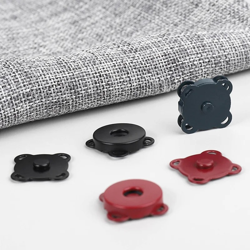 5sets/lot Magnet Buckle Metal Snap Fasteners Buttons DIY Sewing Garment Accessories Materials Wallet Craft Bags Buckle 10mm-18mm 2