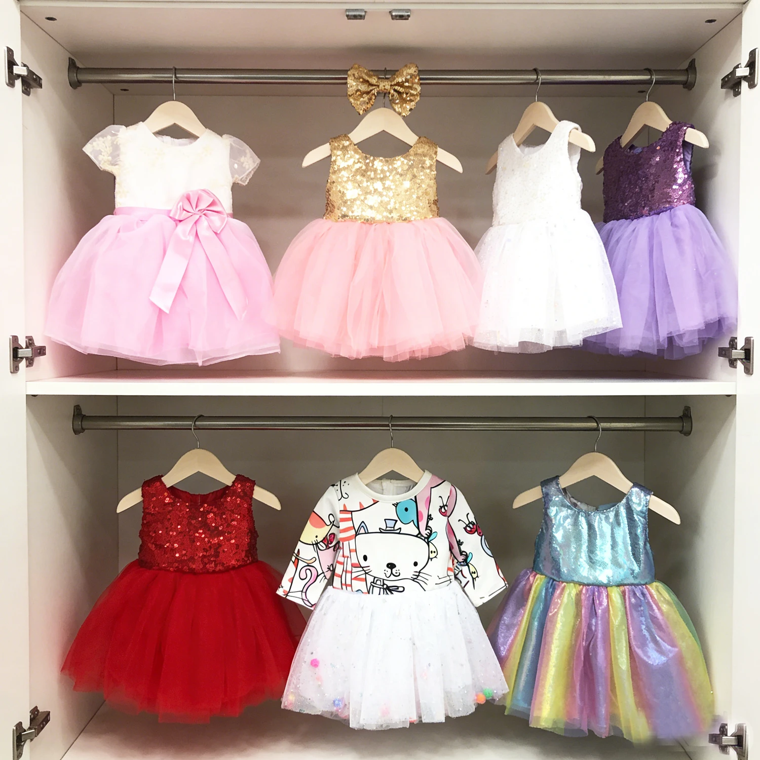 American 18 Inch Girl Doll Sequins Skirt Clothes Shining Cute Mini Dress For 43cm Baby New Born,OG,DIY Doll Accessories Toy