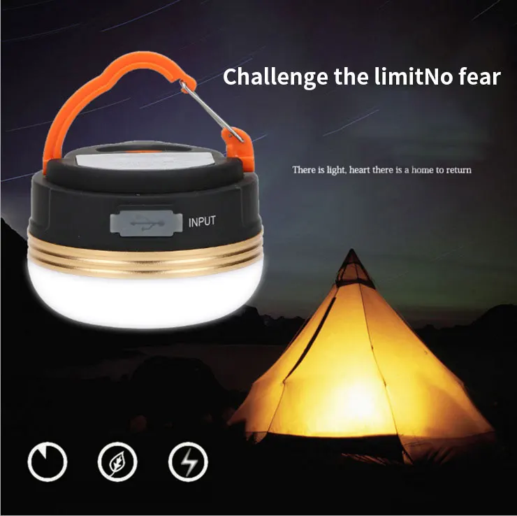 Super light, super convenient, rechargeable outdoor multi-functional emergency tent lamp, camping lamp