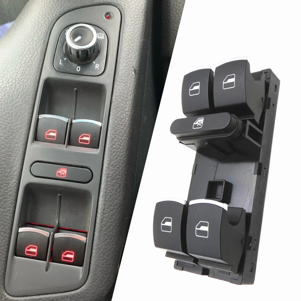 5ND959857 Power Window Master Switch Control Button VW Jetta Tiguan Golf GTI MK5 MK6 Passat B6 CC Seat Leon MK2 5ND 959 857 Car Window Lifter