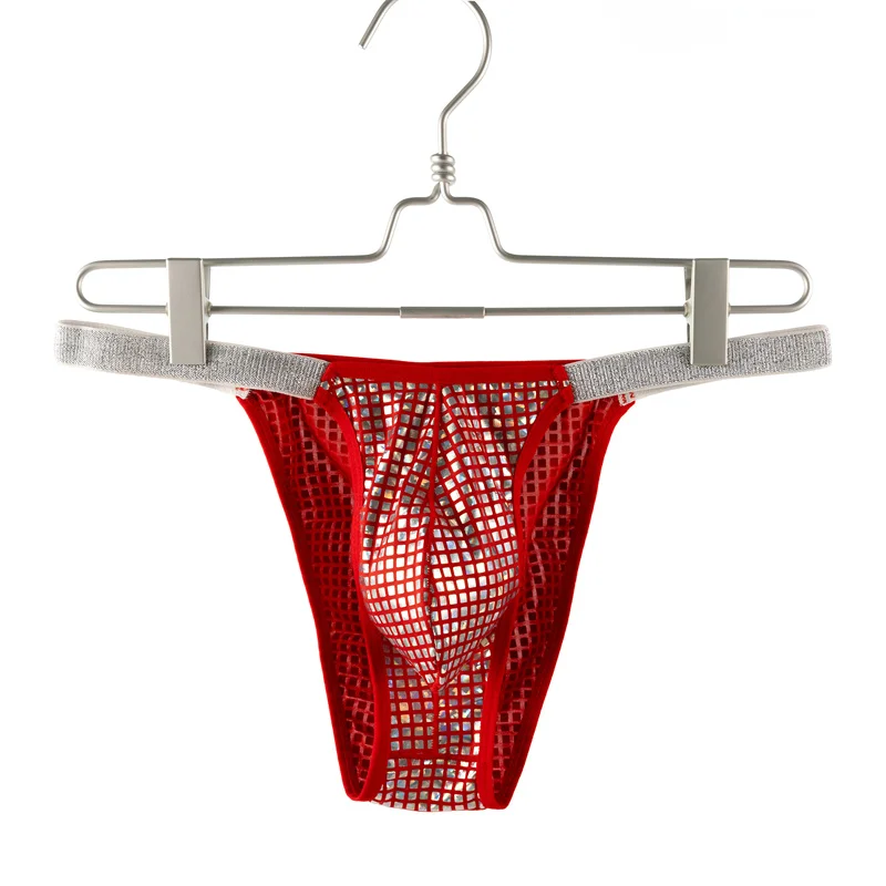 

Men's Sexy Small Briefs Underwear Taste Underpants Colorful Smooth High Fork Low Waist Men Lingerie Homewear