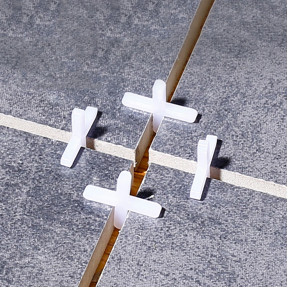 Tile Leveling Spacer Locator Cross Tool 100PCS 1/1.5/2/2.5/3mm Tile Leveler Wall Floor Tiles Leveling System Construction Tools